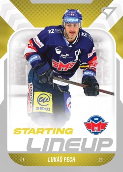 Lukas Pech Ceske Budejovice Tipsport ELH 2022/23 SportZoo 2. serie Starting LINEUP #SL-17